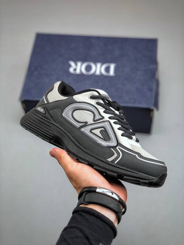 法国高奢时装品牌 迪奥 Dior B30 Low-To Sneaker B30系列低帮经典老爹风系带复古休闲运动慢跑鞋3Sn279Zrf_H900 尺码：40- - 点击图像关闭