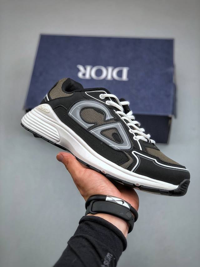 法国高奢时装品牌 迪奥 Dior B30 Low-To Sneaker B30系列低帮经典老爹风系带复古休闲运动慢跑鞋3Sn279Zrf_H900 尺码：40-