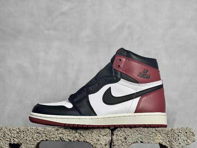 F版 放店私 Air Jordan 1 High Og Black Toe Reimagined Aj1 乔1全新黑脚趾 Dz5485-106 #脚踝、鞋跟和橡