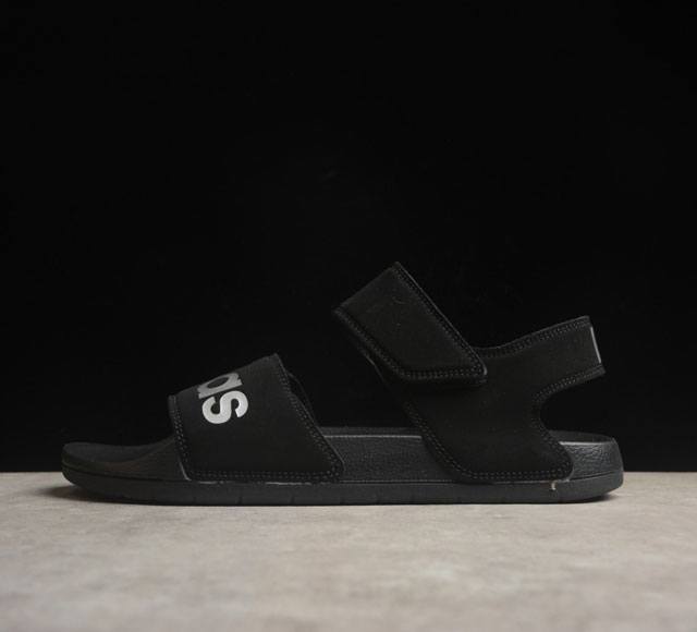 Adidas Adilette Sandal 新款沙滩拖鞋 阿迪达斯魔术贴凉鞋 黑色 亮白 Fw5359 36--45