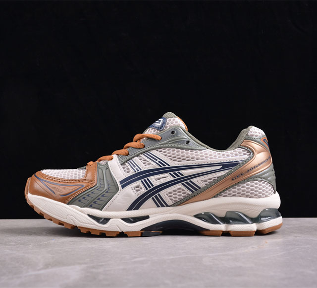 Asics Gel-Kayano 14 亚瑟士运动休闲透气专业跑鞋 1201A019- #采用工程弹性双层再生针织密度鞋面材质，后跟3D可视gel缓震乳胶物料
