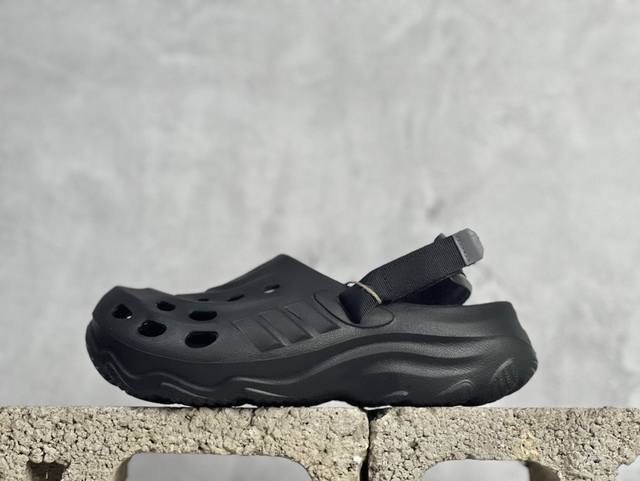 Adidas Maxxclog 夏季休闲沙滩拖鞋凉鞋 魔术贴舒适轻便运动防滑潮流洞洞凉鞋 货号：Jh9847 尺码36-47