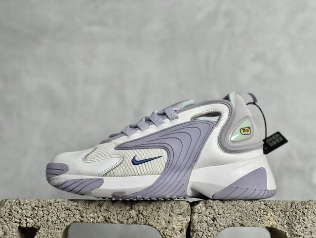 Dc福利 Nike Zoom 2K 2000 耐克复古百搭老爹慢跑鞋 Ao0354-103 白紫 尺码：36 36.5 37.5 38 38.5 39 Y - 点击图像关闭