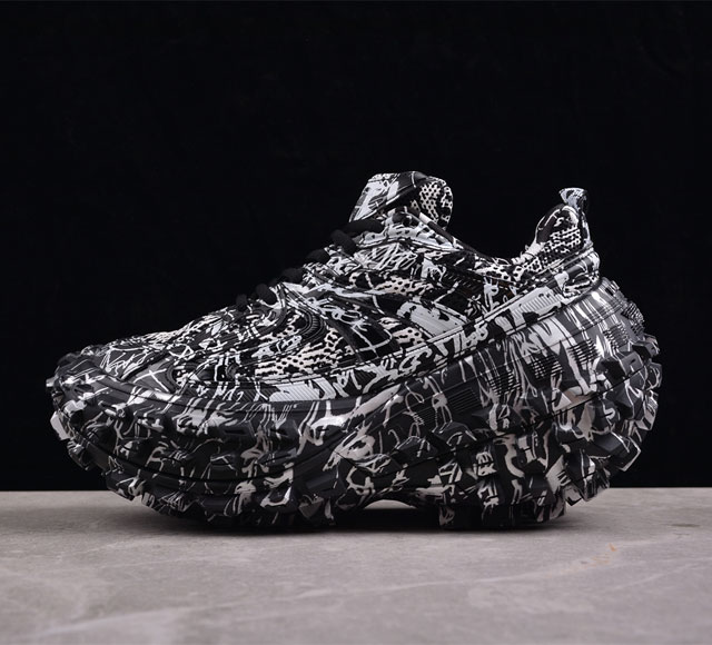 Balenciaga Defender Rubber Platform Sneakers 卫士系列低帮坦克履带轮胎型越野户外增高厚底休闲运动慢跑鞋 W2RG19